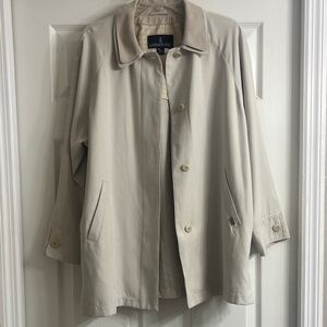 London Fog Women's Cream Trench Coat